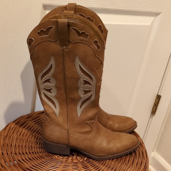 Madden Nyc Shoes - Madden NYC Brown Western Festival Cowboy Boot Womens 7